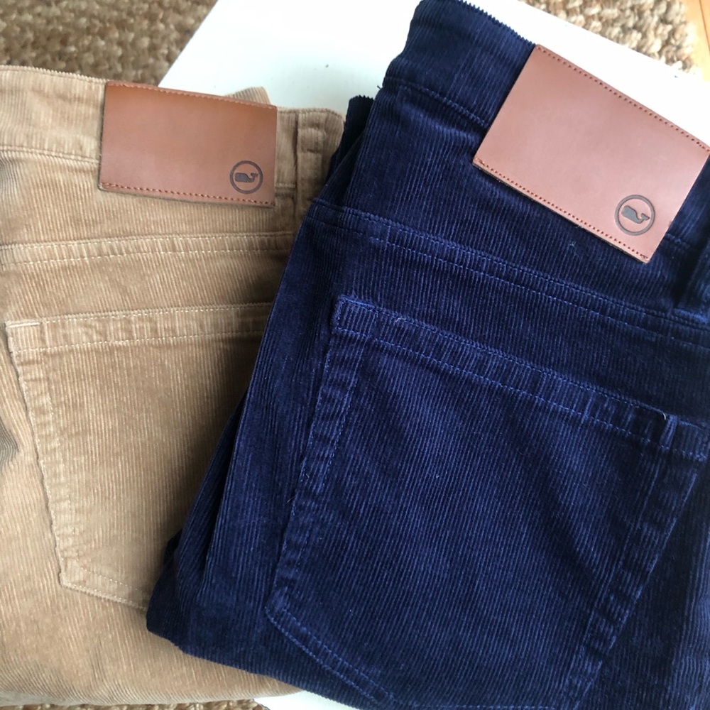 New: Set of Two Vineyard Vines 5 Pocket Corduroy Pants. Size 28